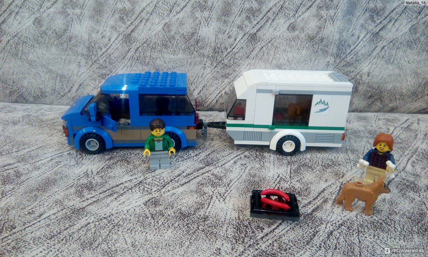 Lego City 60117 Конструктор Фургон и дом на колесах - «Lego City 60117  Фургон и дом на колесах. Когда есть дом на колесах, можно смело  отправляться в любые путешествия, остановиться в лагере