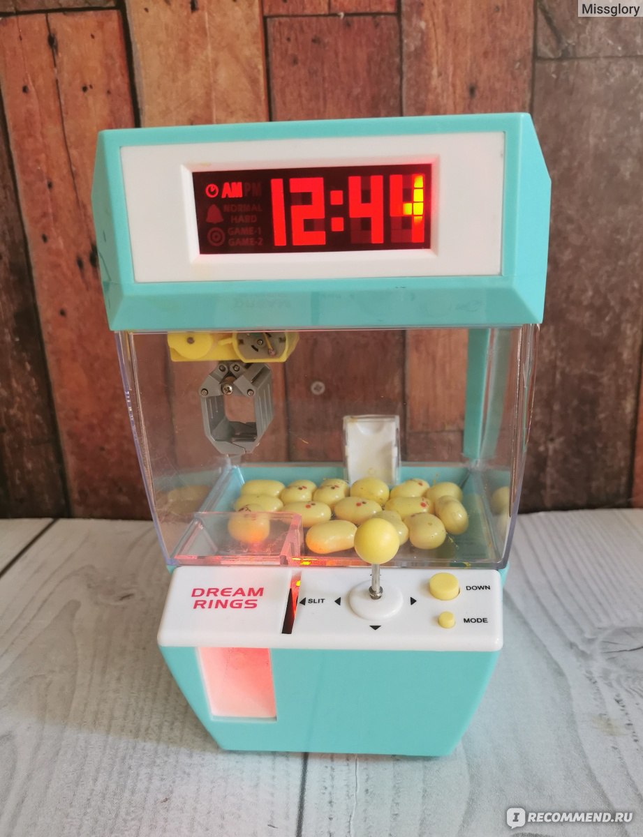 Часы-будильник Aliexpress New Child Birthday Present Coin Operated Game Machine Crane Machine Candy Doll Grabber Claw Arcade Machine Automatic Toys фото