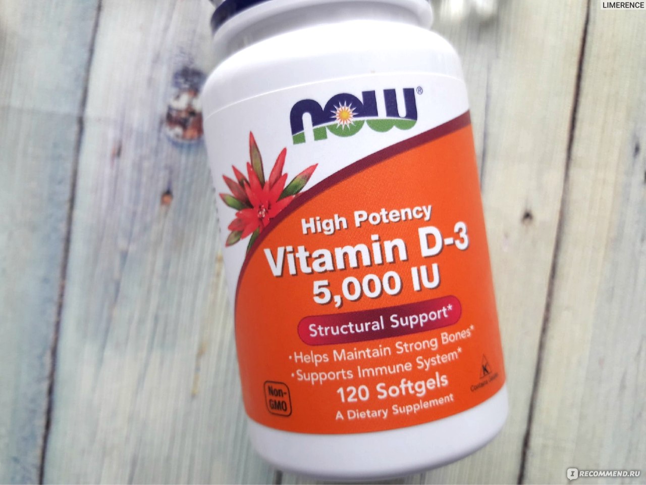 Витамины Now foods Vitamin d-3 5,000 IU.