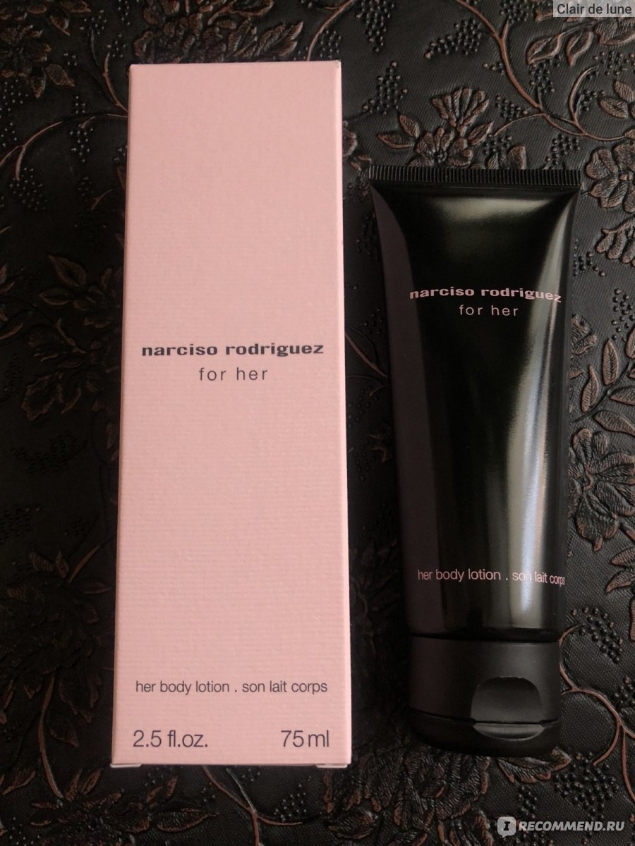 narciso rodriguez for her lotion