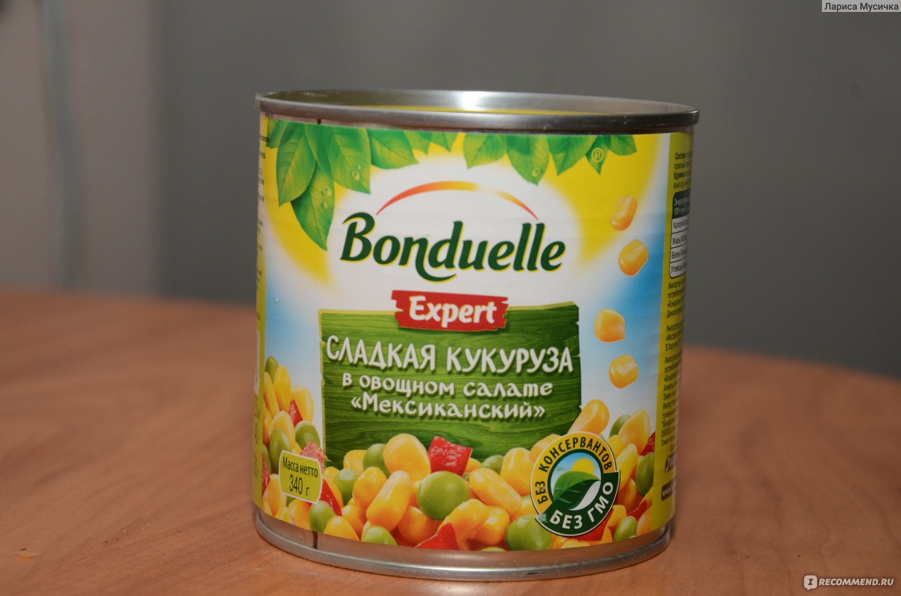 Консервы овощные Bonduelle Сладкая кукуруза в овощном салате 