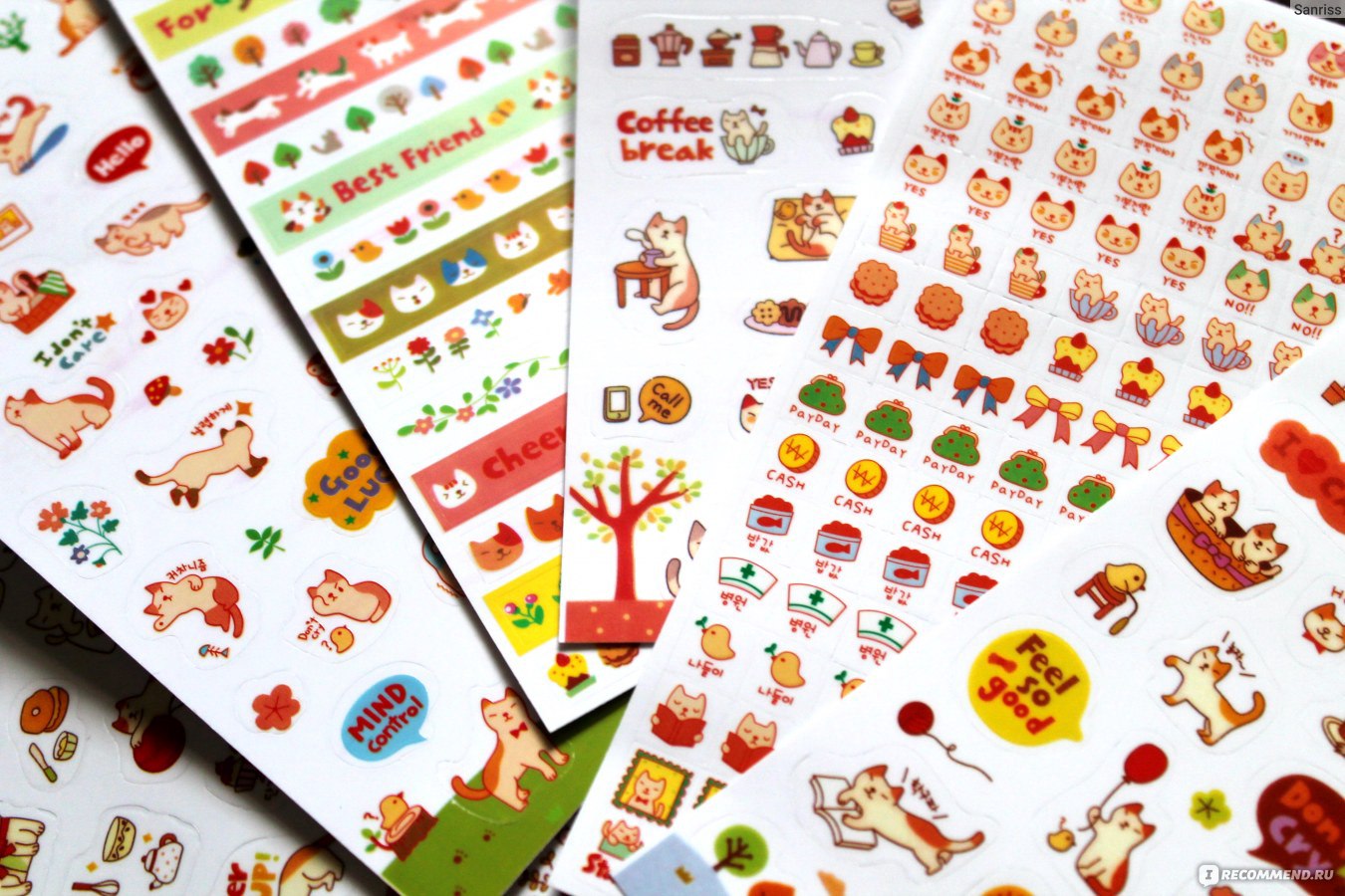 Каваи Наклейки Набор, Sets Stickers Rabbit