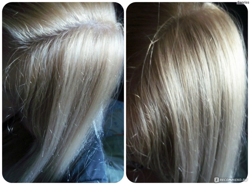 Пепельный блонд краска для волос фото до и после