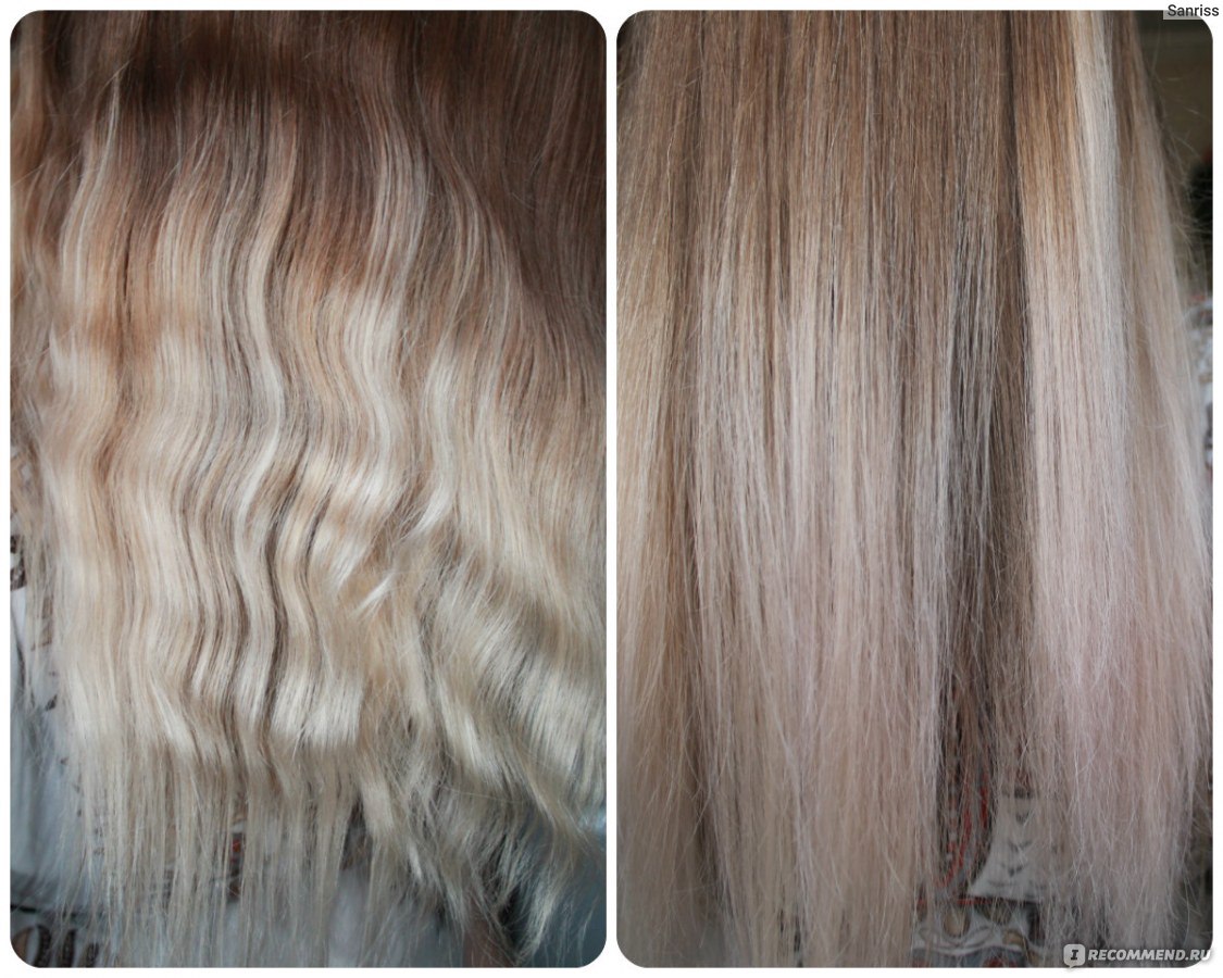 Концепт оттеночный бальзам песочный блонд фото до и после