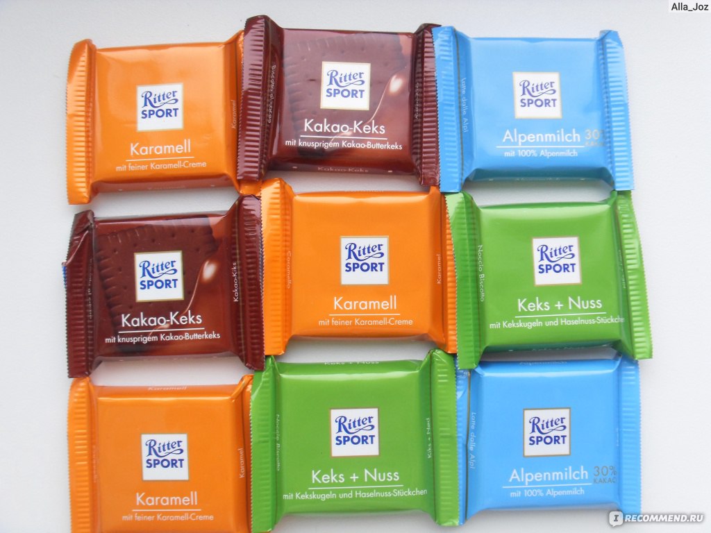 Шоколад Ritter Sport Mini