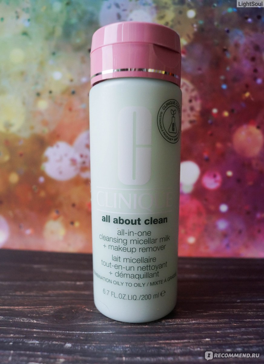 Мицеллярное молочко для снятия стойкого макияжа CLINIQUE All-in-One Cleansing Micellar Milk + Makeup Remover для жирной кожи