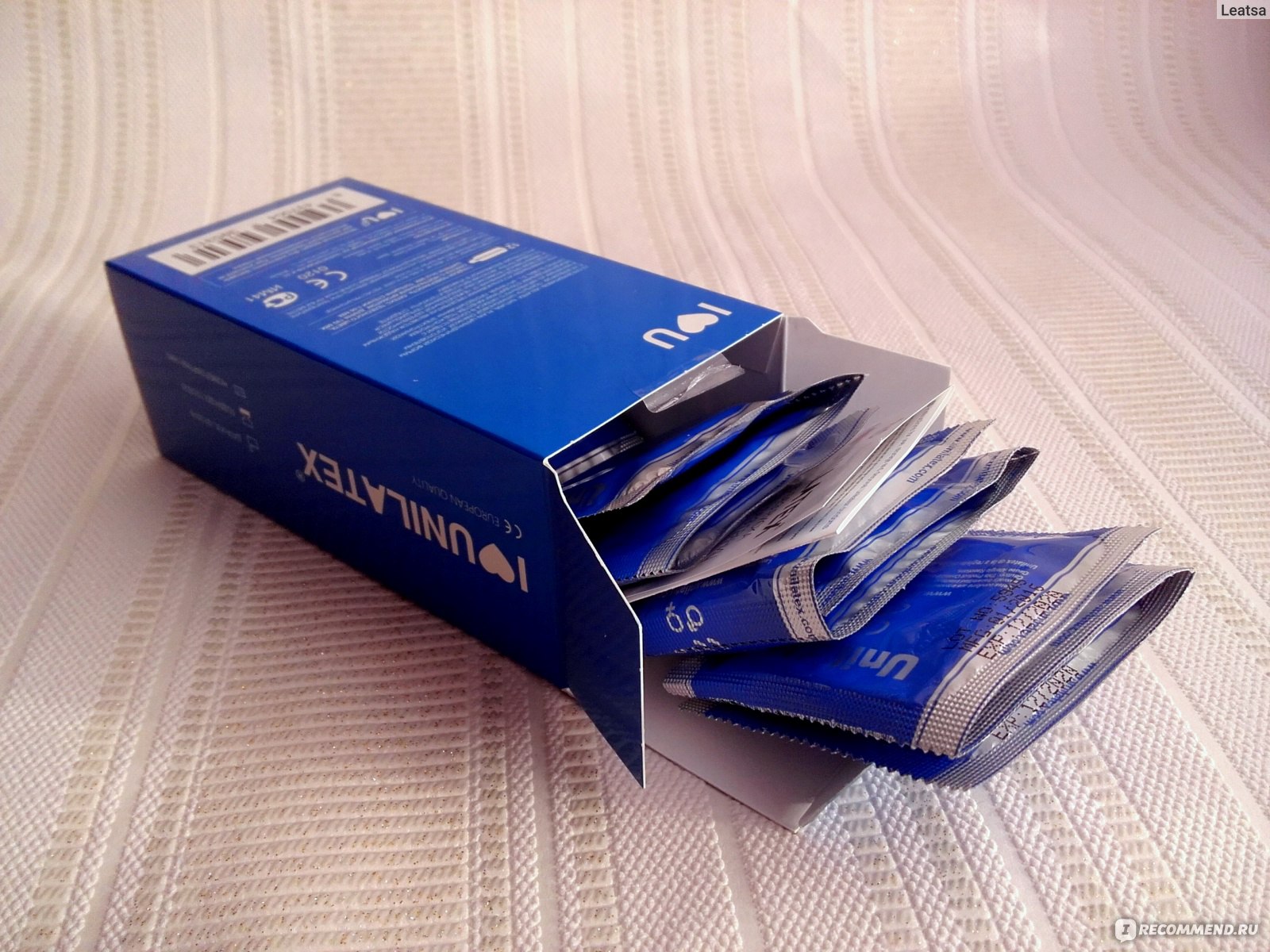 Презервативы в синей коробке
