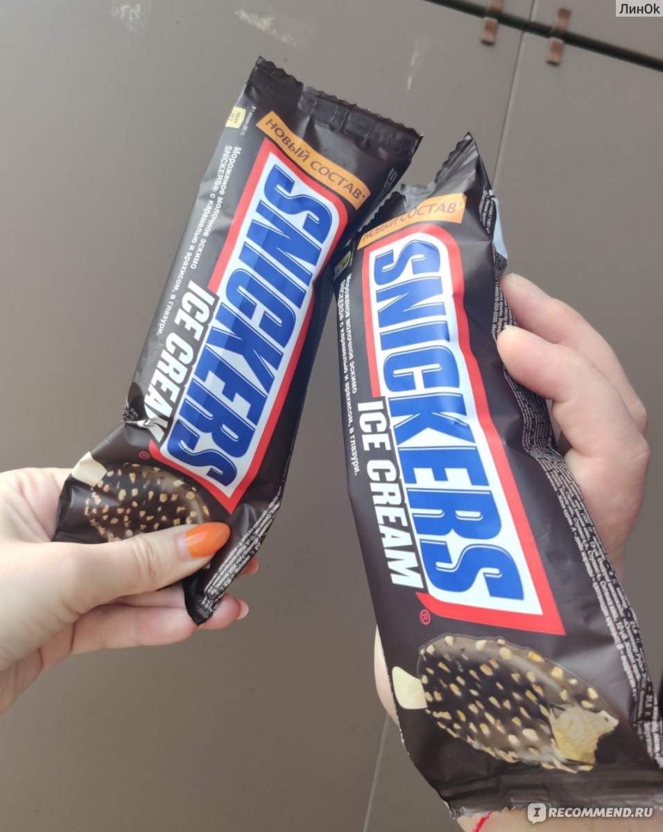 Батончик snickers пломбир, 81 г