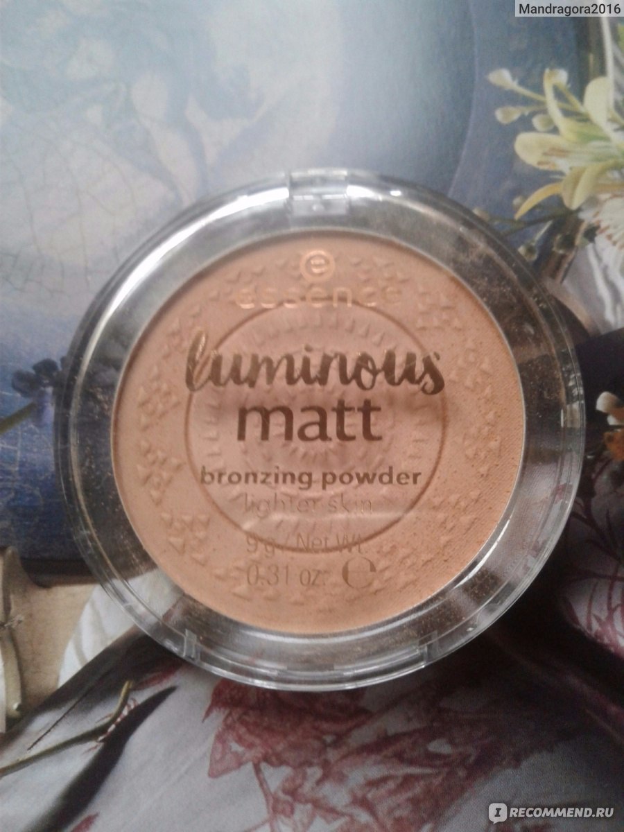 Бронзирующая пудра Essence Luminous matt bronzing powder «Кто сказал