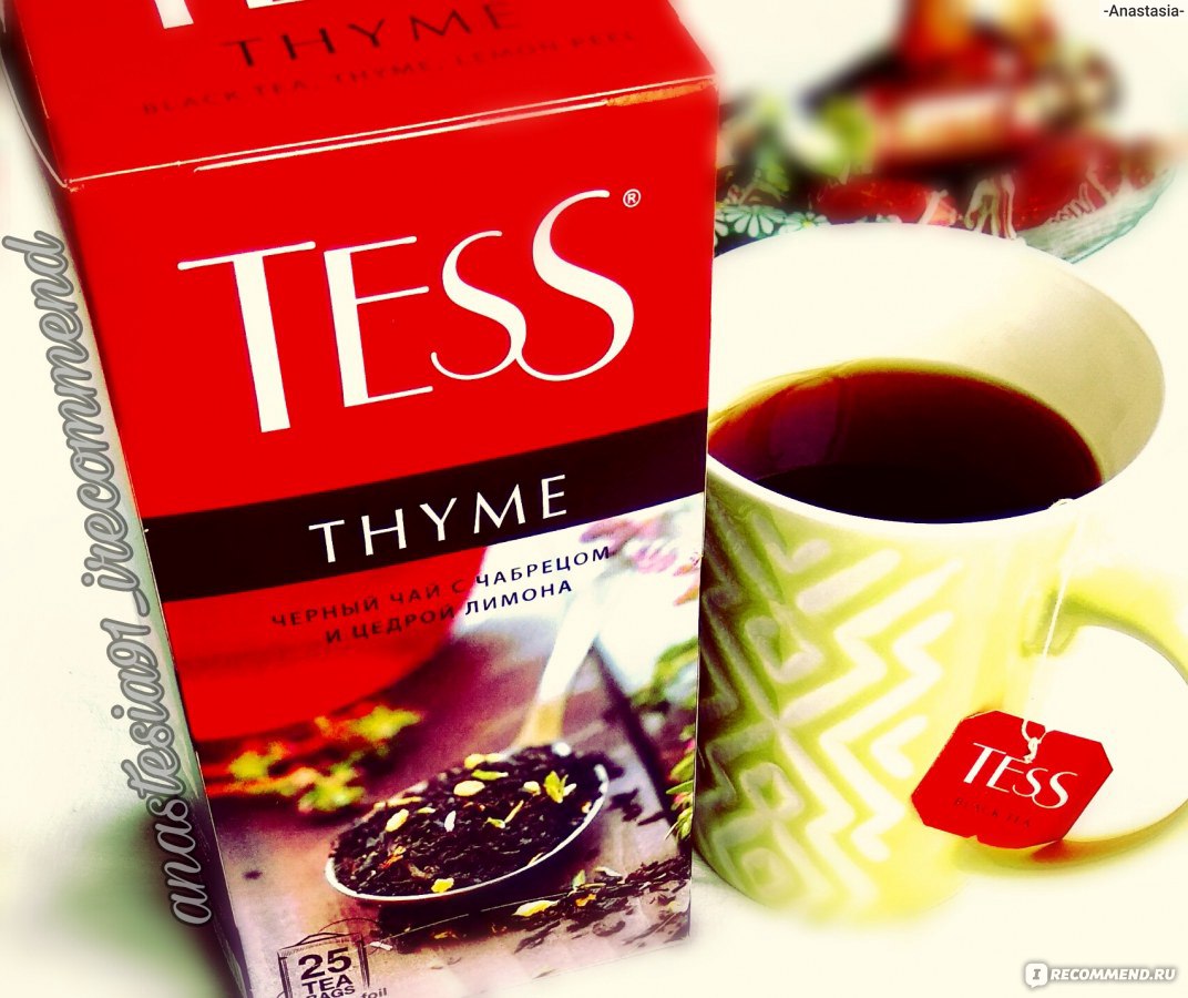 Чай tess шт. Чай Тесс Thyme. Чай Tess (Тесс) Thyme, черный. Tess Thyme в пакетиках. Чай Тесс с чабрецом.