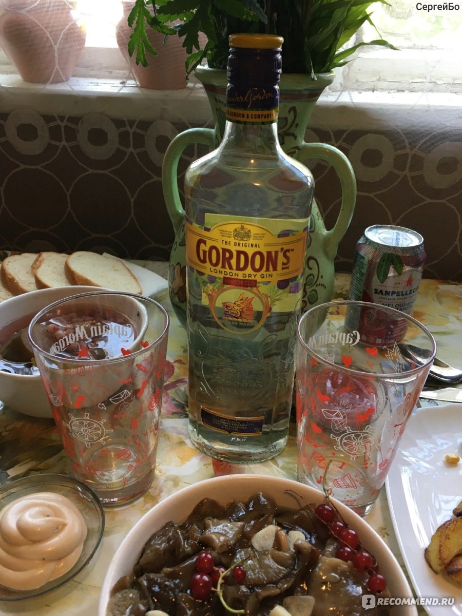 Джин Gordon`s London Dry Gin - «Водка с ёлкой удалась. 👌 Нормальный  вариант для коктейлей и холодов. Еще бы ценник пониже!🙄» | отзывы