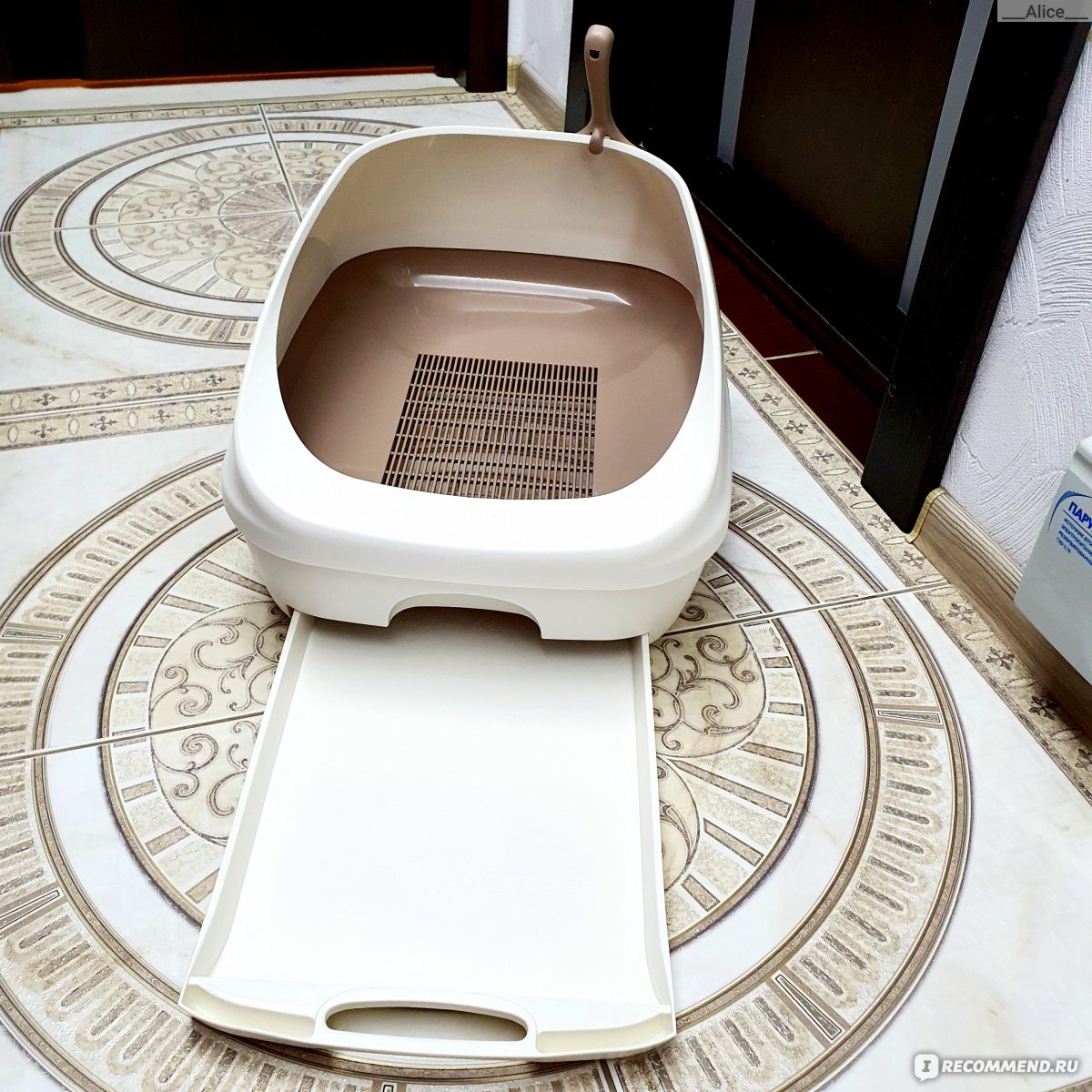 Системный открытый  туалет для кошек, Unicharm цвет бежевый фото