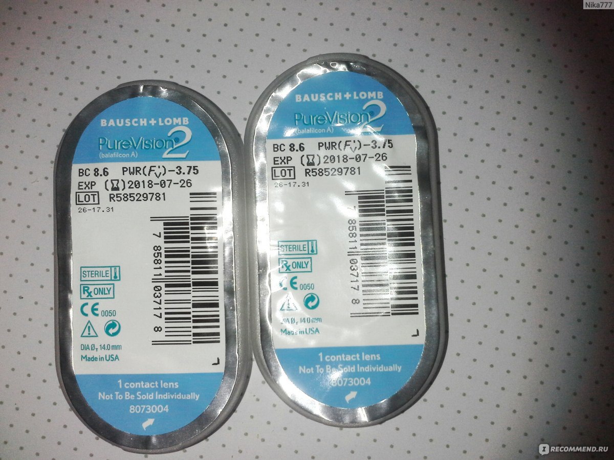 Bausch lomb purevision 2. Отзывы Bausch&Lomb Pure Vision.