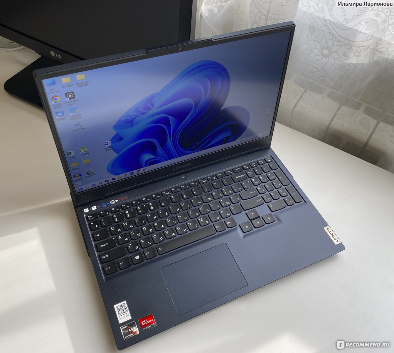 Игровой ноутбук Lenovo Legion 5 15ACH6H (82JU000XRU) - «МОЩНЫЙ игровой  ноутбук в сдержанном стиле! Большой аккумулятор, четкое изображение под  любым углом обзора!» | отзывы