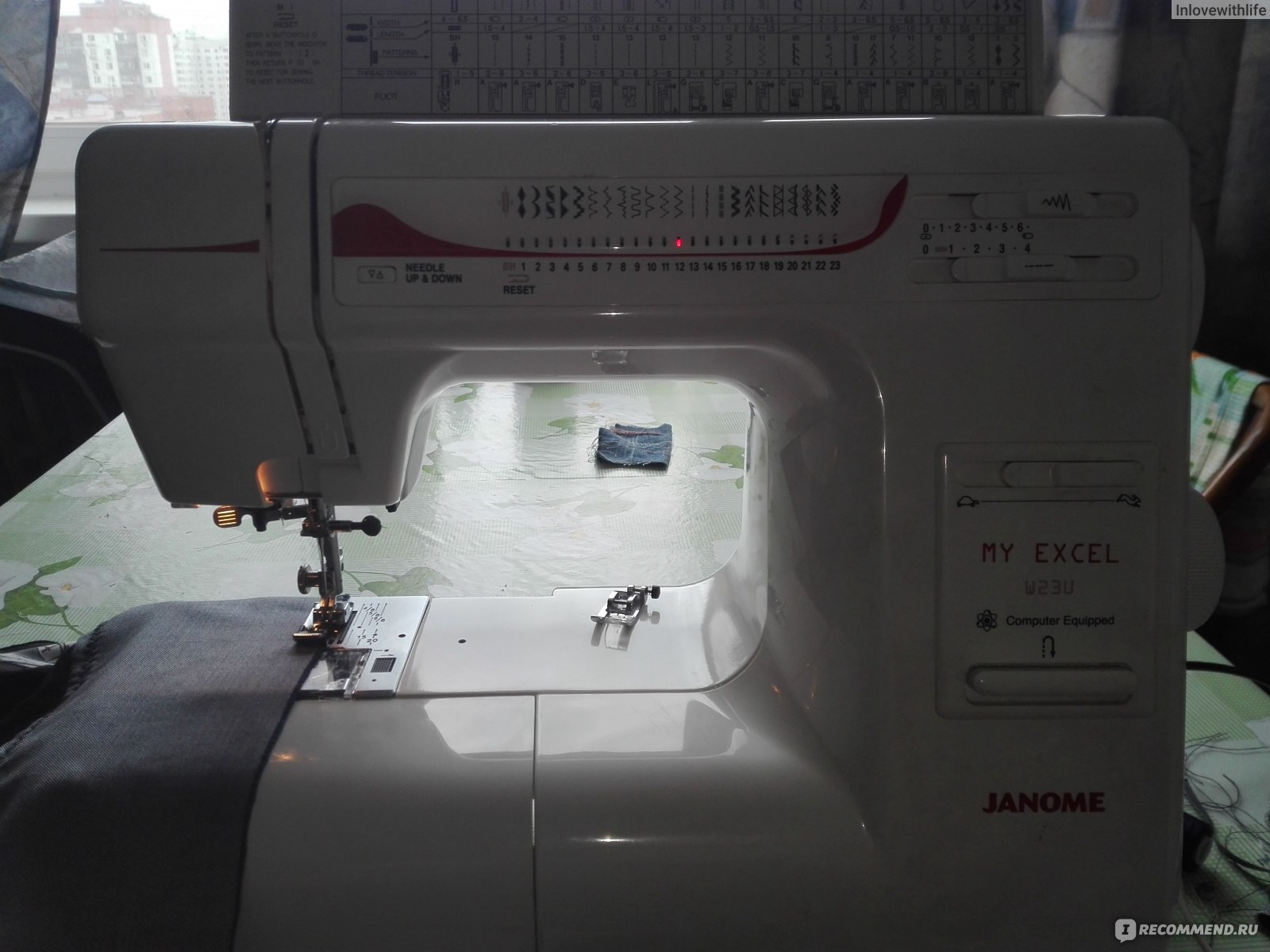 Вид JANOME W23