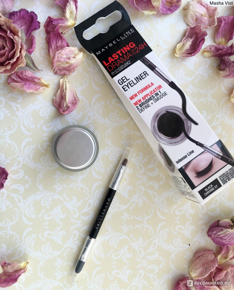 Подводка для глаз MAYBELLINE EyeStudio Lasting Drama Gel Liner ...