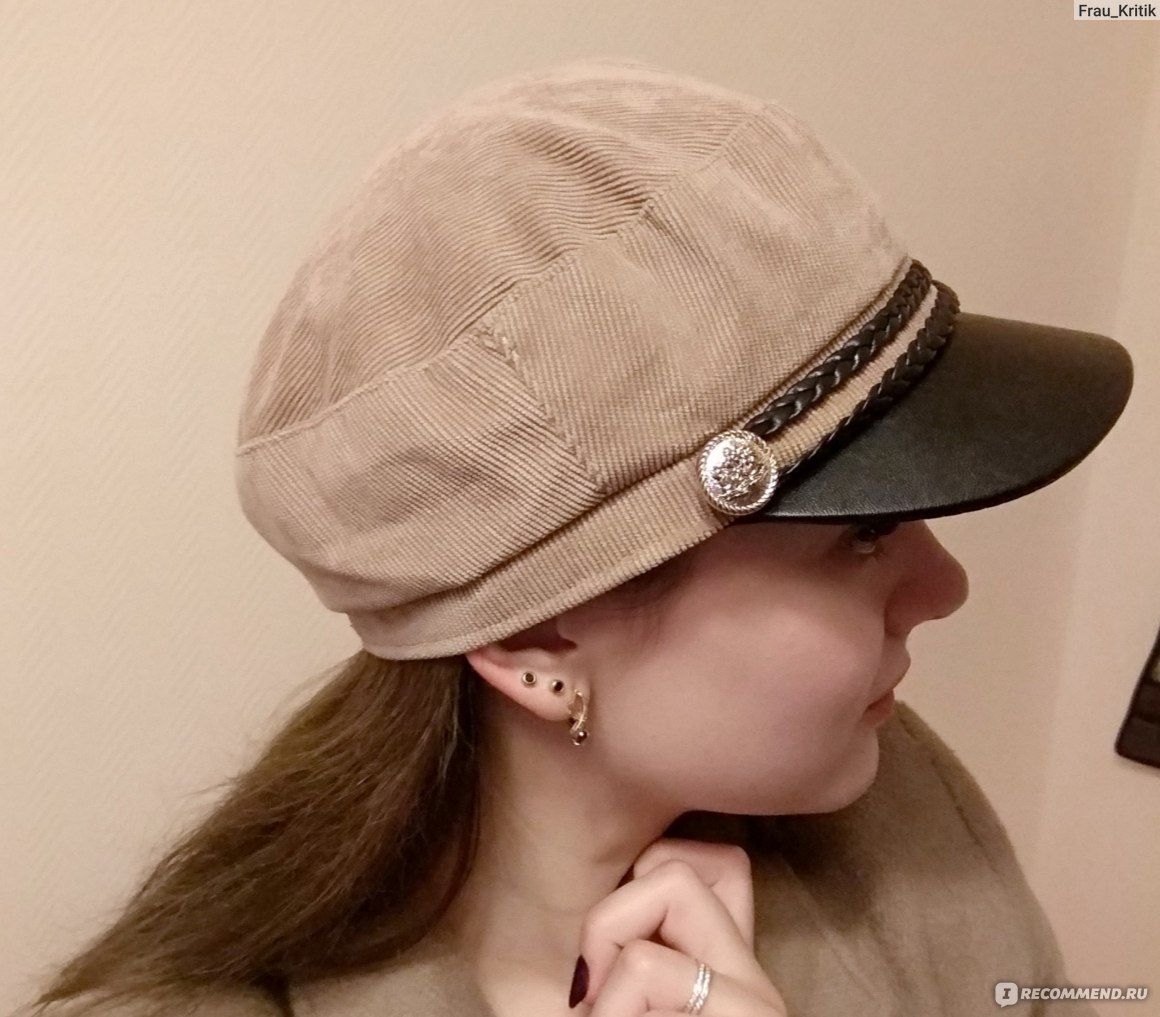 Кепка AliExpress Military Cap Hat Female Winter Hats for Women Men Ladies  Army Militar Hat Pu Leather Visor Black Cap Sailor Hat Bone Male 2018 -  «Главный тренд осени 2018-2019 эта модная