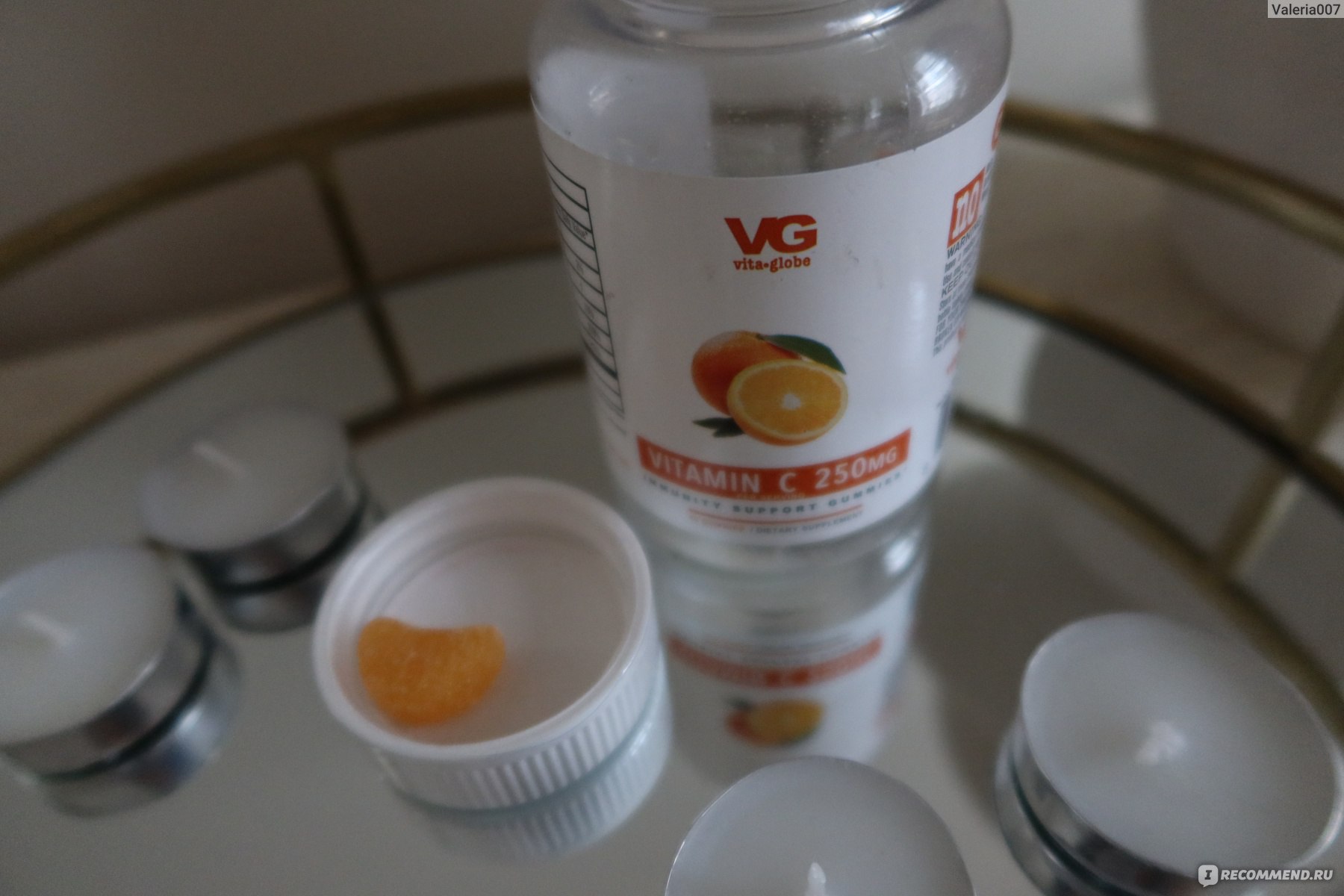 БАД VG vita-globe Vitamin c 250 mg - «Как заставить Ребенка кушать больше  витамина с? Сделать его в виде вкусных желешек. » | отзывы