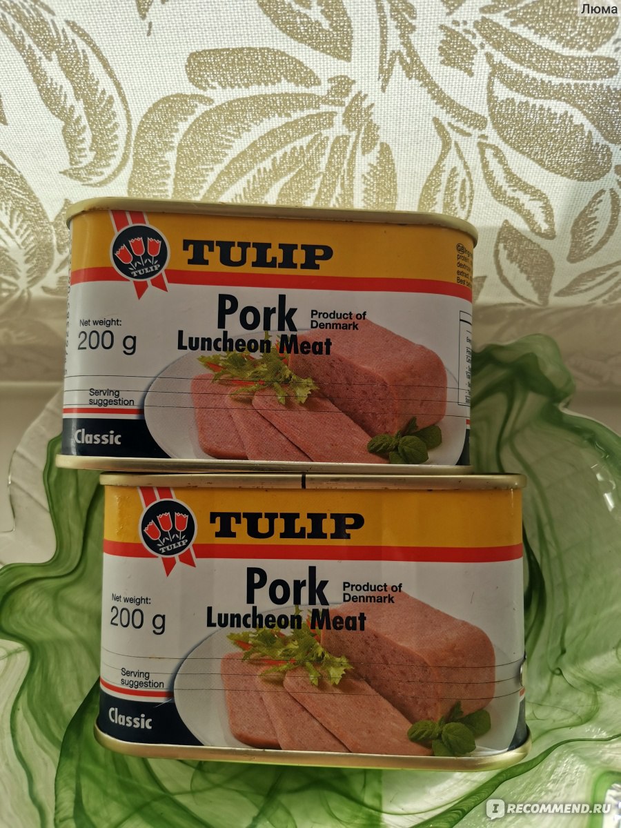 Консервы мясные Tulip Pork Luncheon Meat - «Это даже не плохо, это - просто  ужасно» | отзывы