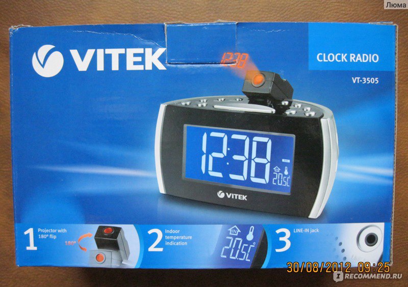 Скачать инструкцию на Радиочасы VITEK VT-3528