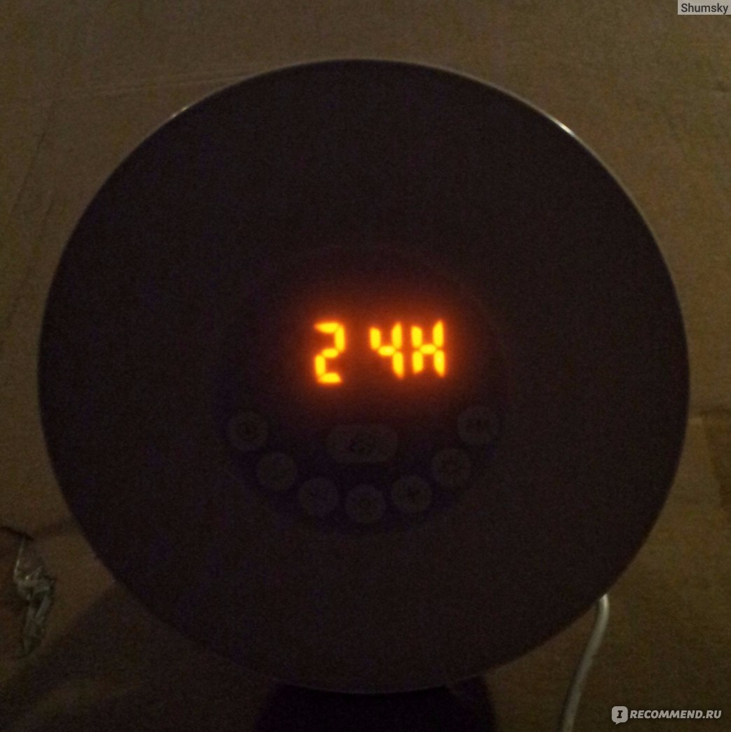Часы-будильник Aliexpress Wake Up Light 6638 с имитацией рассвета | переключение на 24-х часовой формат