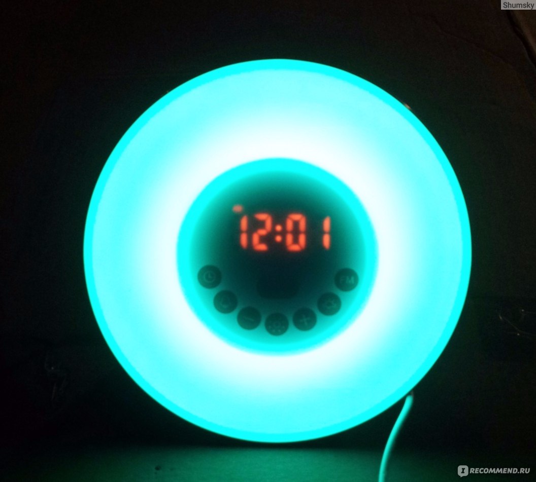 Часы-будильник Aliexpress Wake Up Light 6638 с имитацией рассвета | всего шесть цветов подсветки