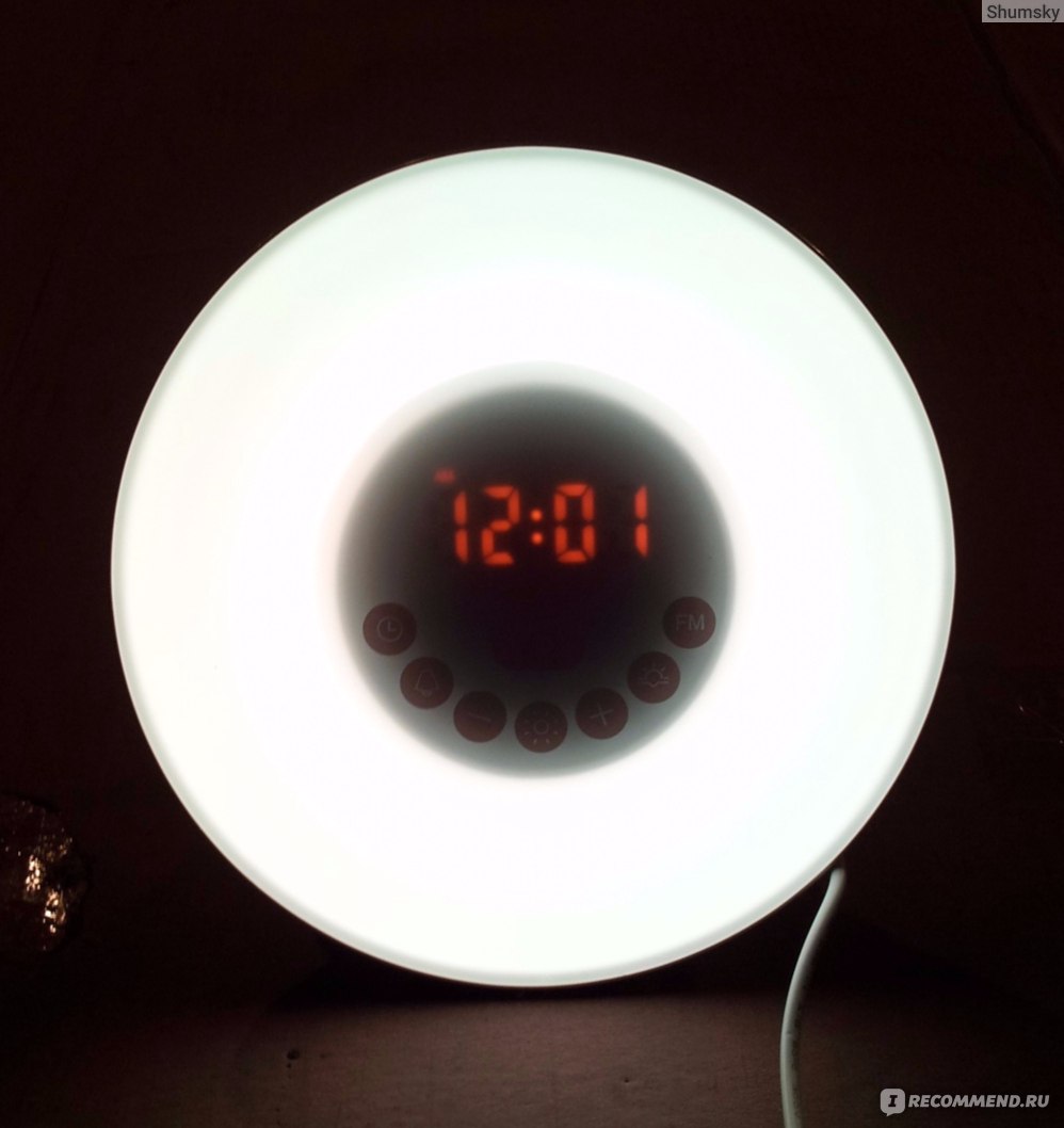 Часы-будильник Aliexpress Wake Up Light 6638 с имитацией рассвета | рассвет