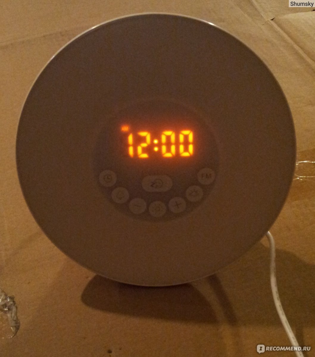 Часы-будильник Aliexpress Wake Up Light 6638 с имитацией рассвета | включение будильника