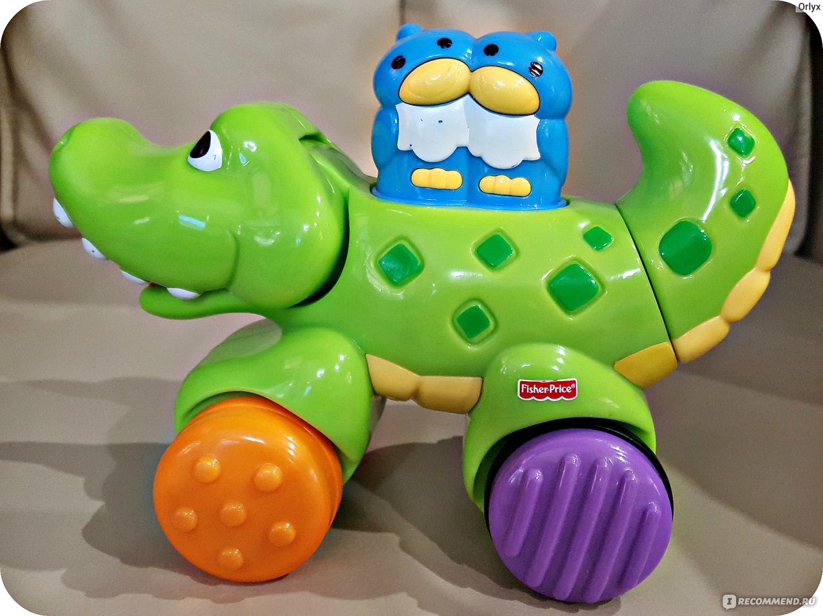 Fisher Price крокодил мягкая игрушка