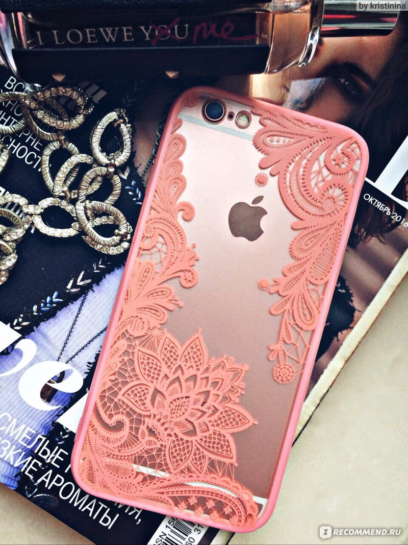 Чехол для мобильного телефона Aliexpress Sexy Retro Floral Phone Case For  Apple iPhone 7 6 6s 5 5s SE Plus Lace Flower Hard PC+TPU Cases Back Cover  Capa For iPhone7Plus - «?