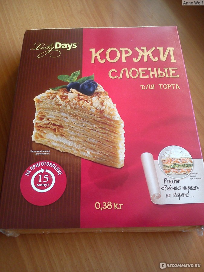 Лаки дейз коржи для Наполеона