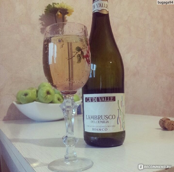 Игристое вино Lambrusco Ламбруско Бьянко - «Люблю этот винный напиток в ...
