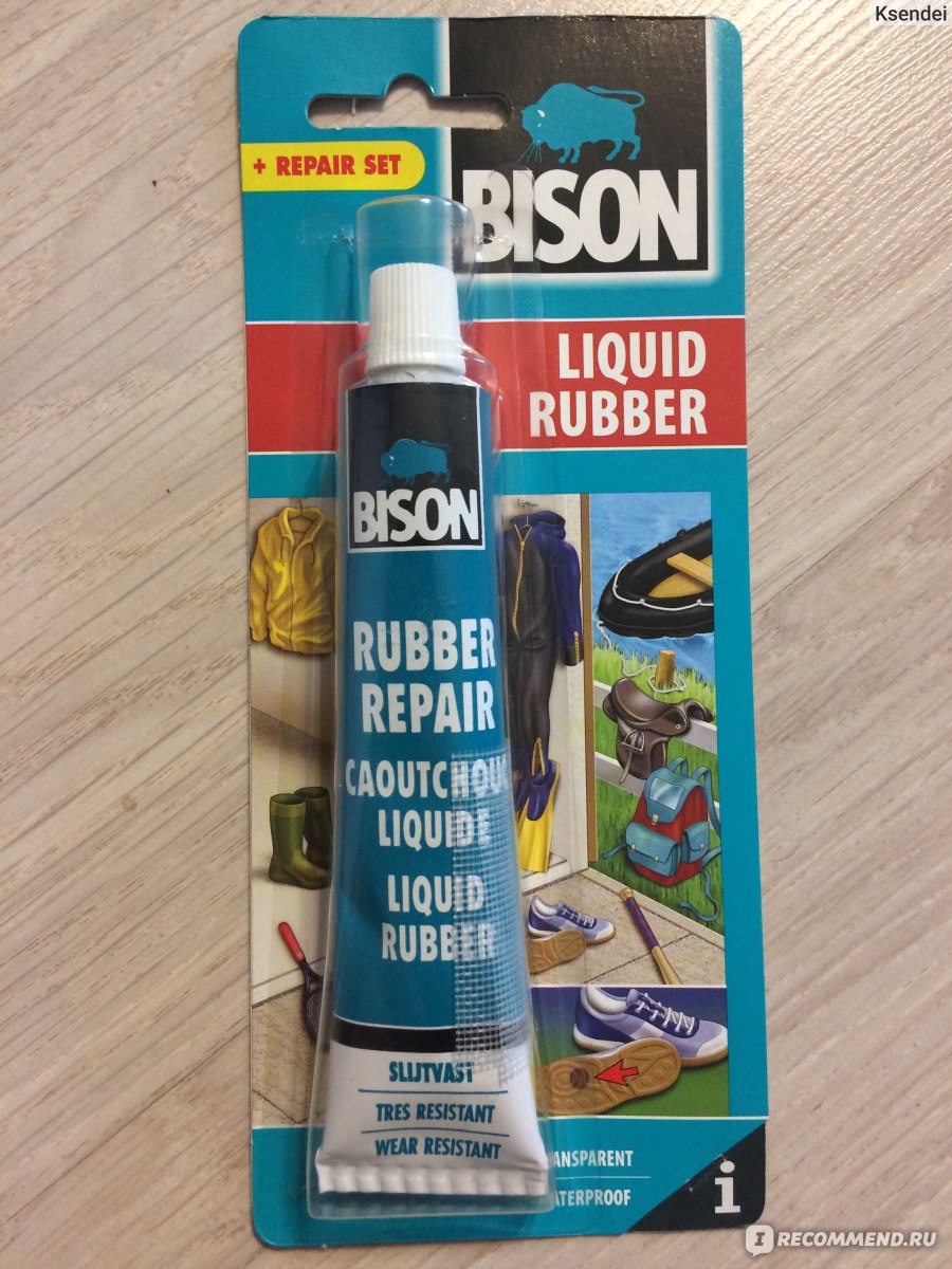 Клей Bison Liquid rubber /  резина - «Универсальный клей Bison .