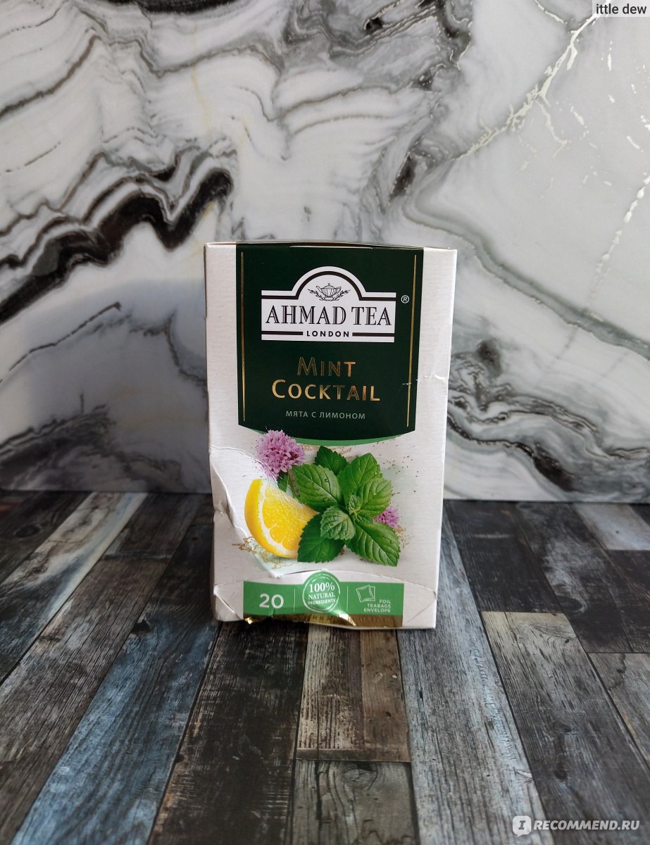 Чай AHMAD Mint Cocktail травяной чай с мятой и лимоном - «Ароматный чай с  лёгким привкусом аптеки» | отзывы