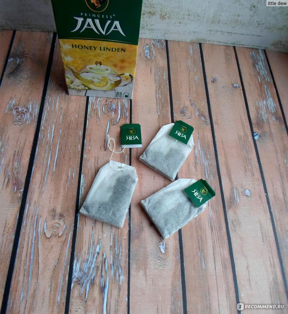 Чай зеленый Принцесса Ява в пакетиках "Медовая Липа" фото