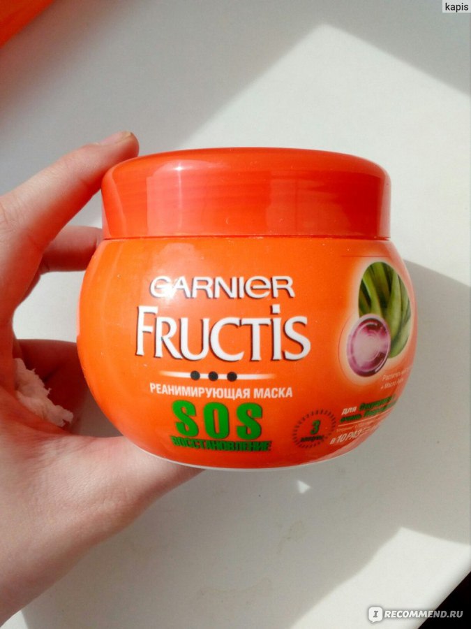 Маска для волос fructis sos восстановление мгновенная маска-эликсир