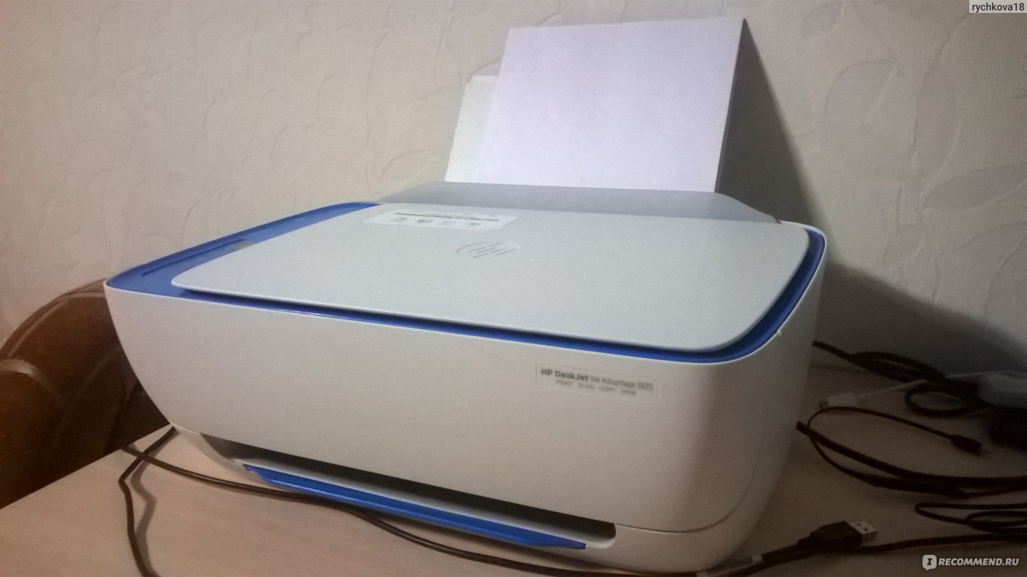Многофункциональное устройство HP Desk Jet Ink Advantage 3635 фото