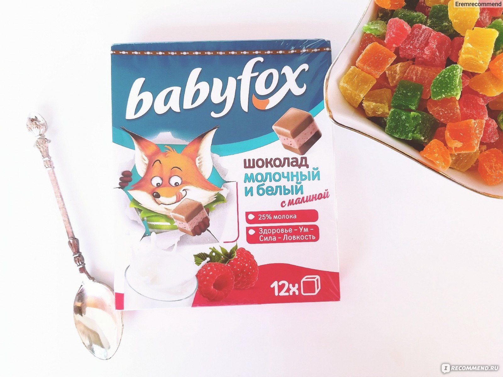 «Babyfox», шоколад детский, молочный и белый, 90 г