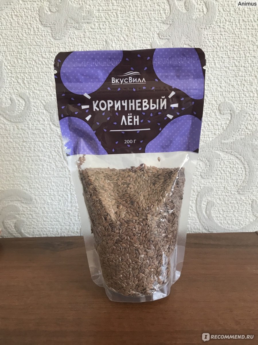 Семена льна ВкусВилл / Избёнка Коричневый лён - «Семена льна отличного  качества по доступной цене. Теперь покупаю их только во «Вкусвилле» ❤️» |  отзывы