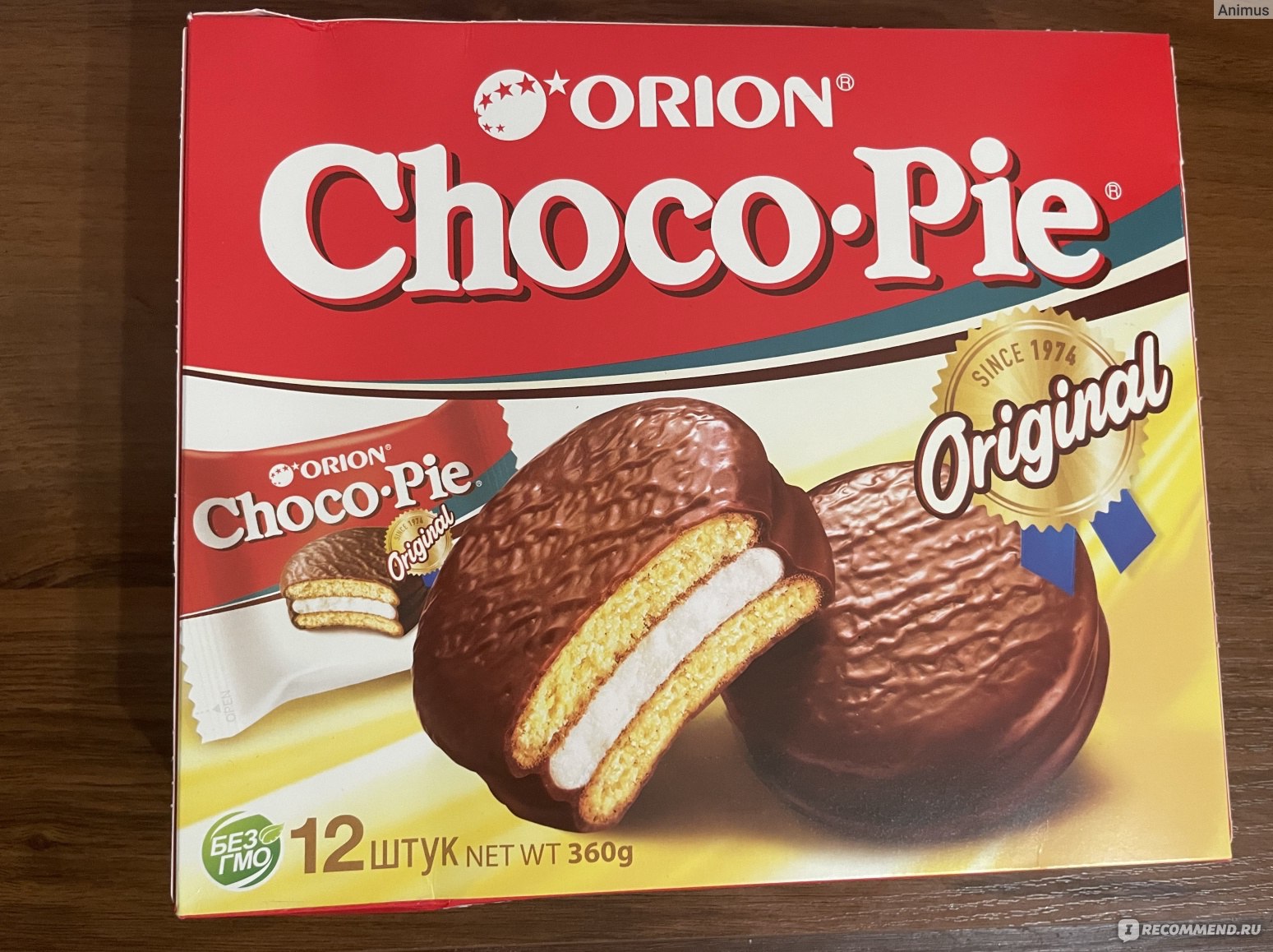 Пирожное ORION Choco Pie Original - «Удобно брать на большую компанию. Да и  вкусно, в целом 😎» | отзывы