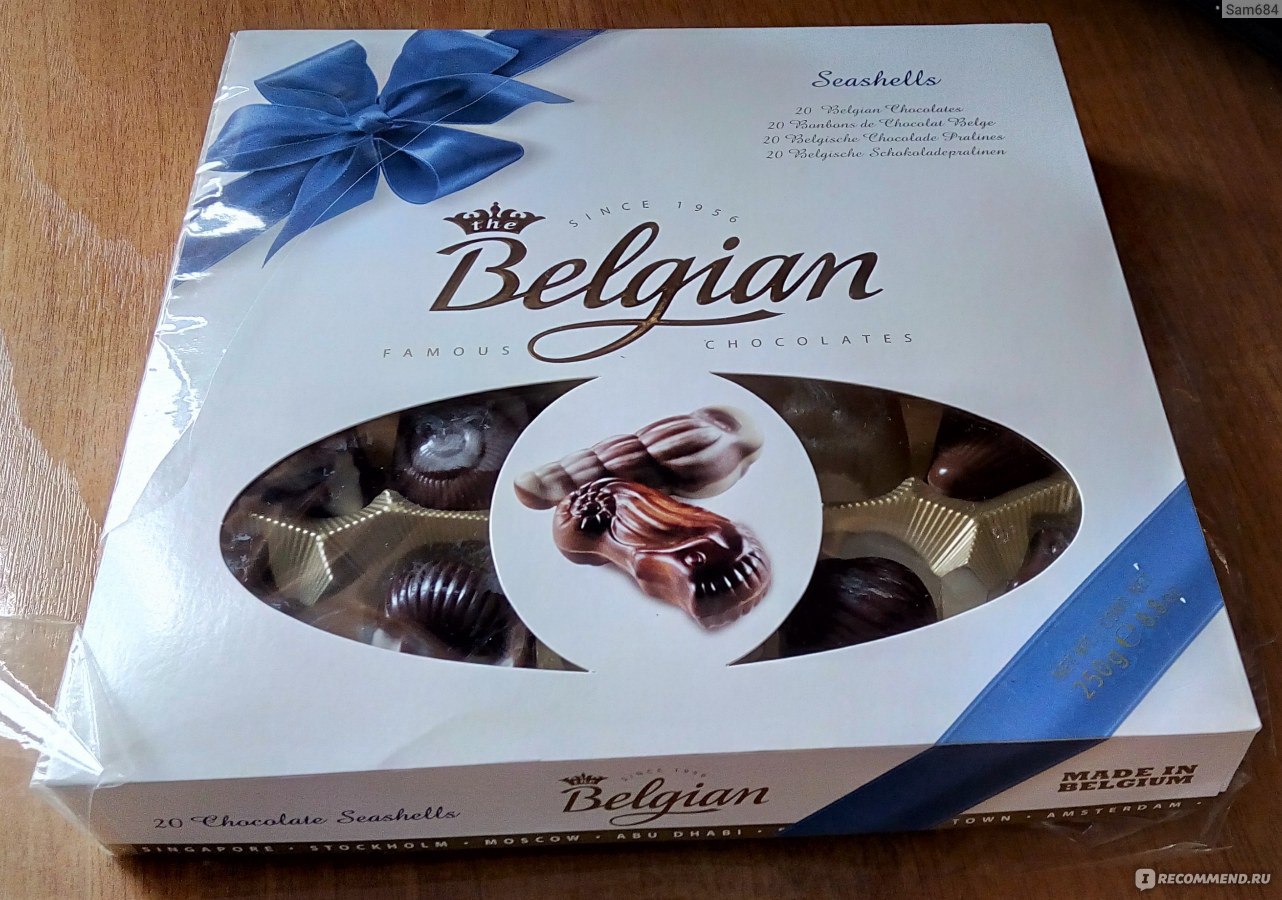 Конфеты Belgian ракушки Chocolates морские