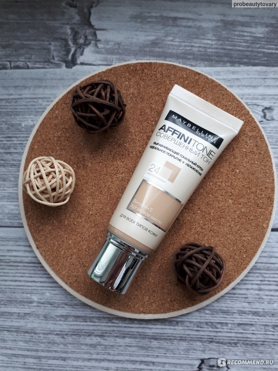 Тональный крем MAYBELLINE Affinitone "Совершенный тон" - «Мой любимый ...