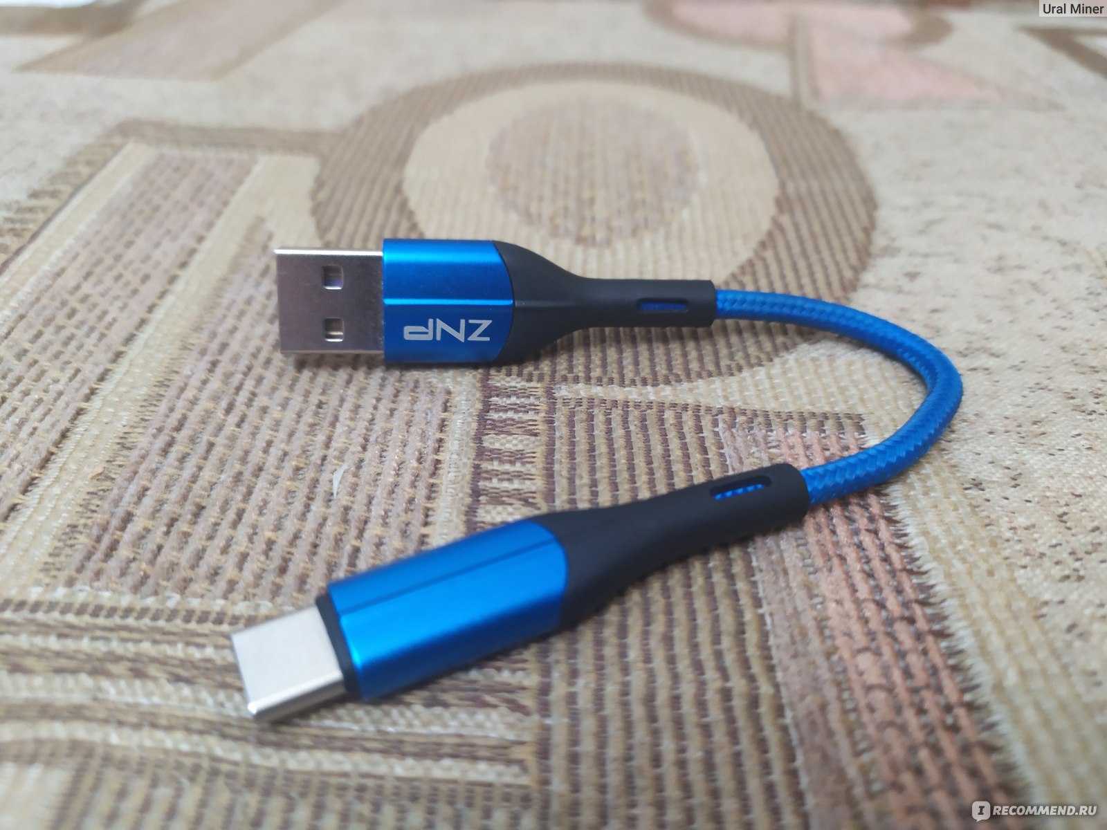 Кабель USB для мобильного телефона ZNP 15 сантиметров USB Type-C - USB -  «Отличный кабель для Power bank с Аliexpress всего за 42 рубля» | отзывы