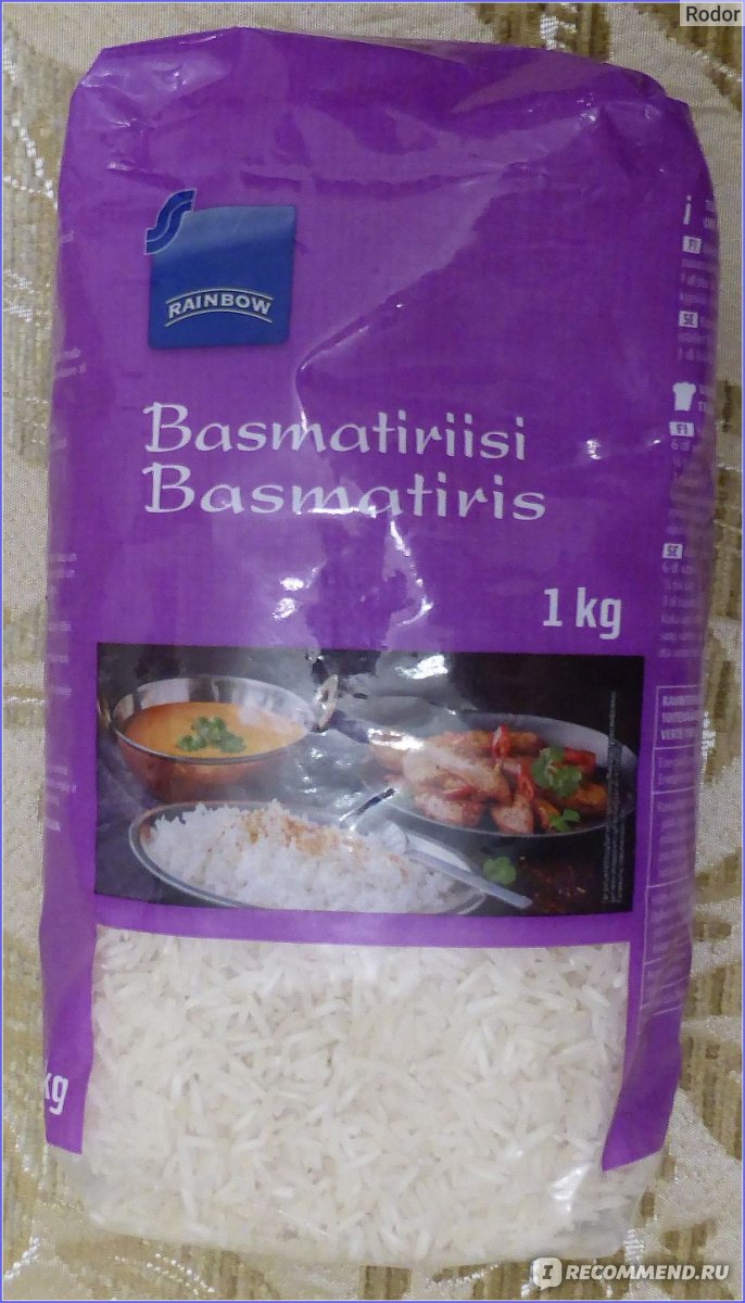 Рис Rainbow Basmatiriisi (басмати) - «Король риса?» | отзывы