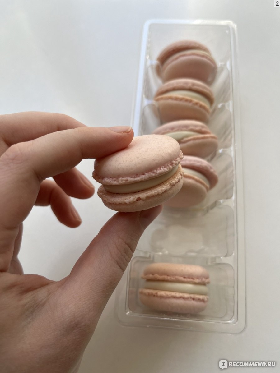 Макаруны Chocolitaly Macarons Strawberry Love с клубничным кремом -  «Итальянские розовые сахарные бомбы с клубничным ароматизатором.» | отзывы