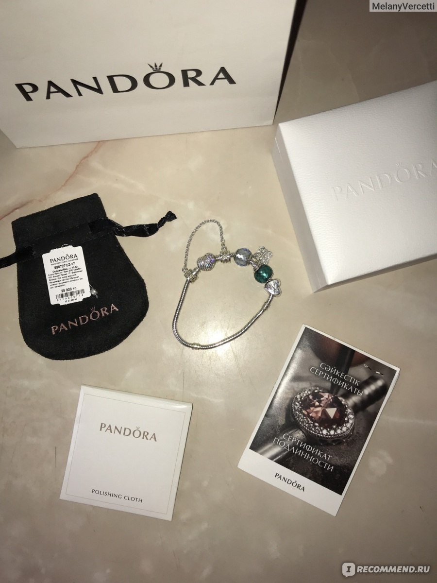 Браслет Pandora из серебра, застежка p-lock в виде сердца № 590727CZ -  «Pandora прекрасна, но несовершенна. Как отчистить браслет от загрязнений и  как не потерять?» | отзывы