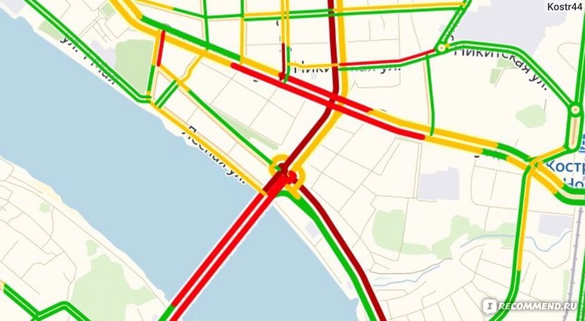 Пробки в костроме сейчас онлайн карта смотреть