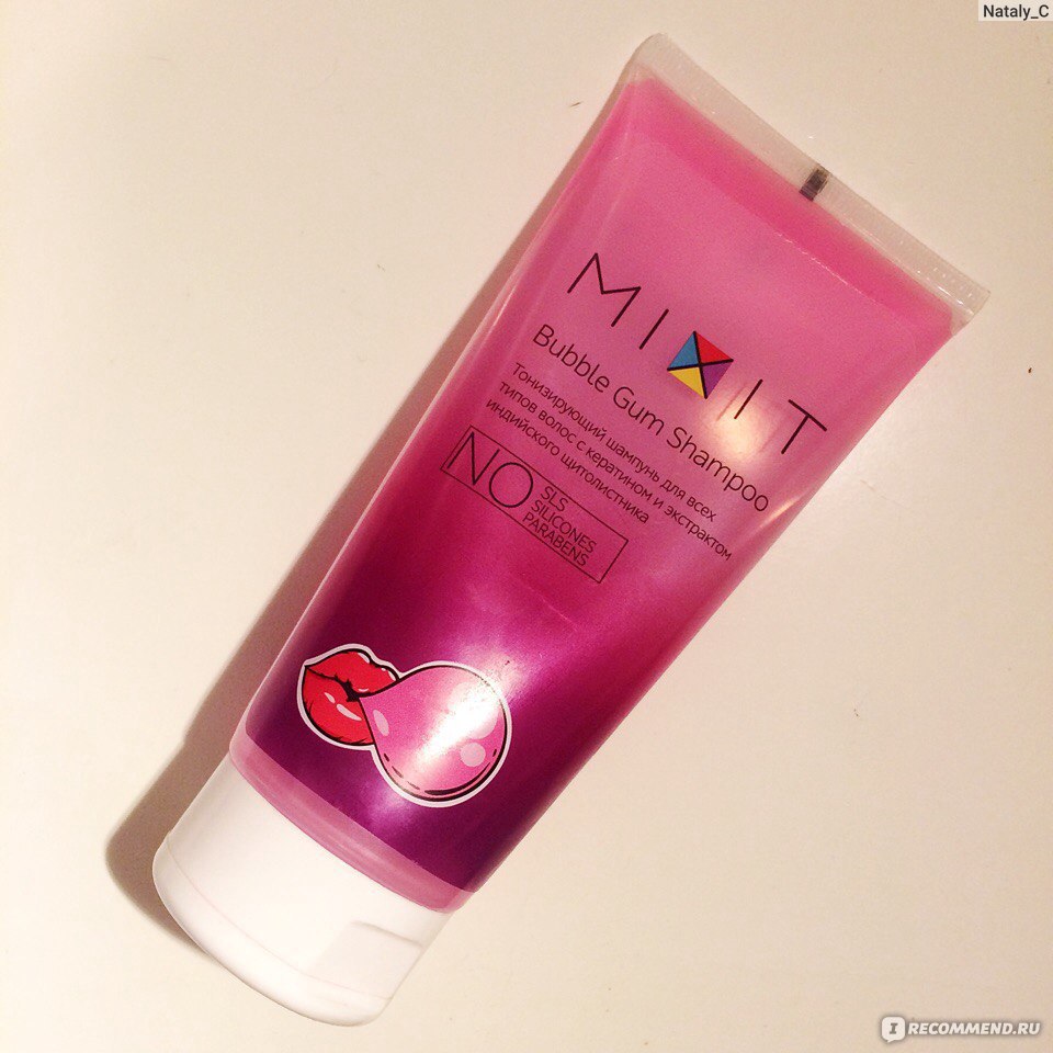 Шампунь MIXIT Bubble Gum Shampoo - «Детская жвачка для волос приносит  столько же радости, как в детстве.» | отзывы