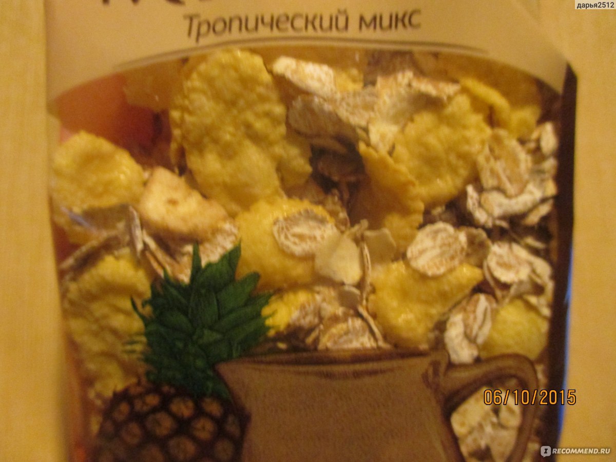 Мюсли Lucky Days Тропический микс - «Полезный, вкусный завтрак.» | отзывы