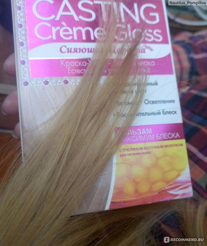 L'oreal paris краска для волос casting creme gloss без аммиака оттенок 1021